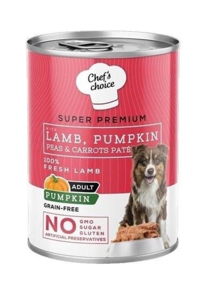 Kıyılmış Kuzu Etli ve Balkabaklı Yetişkin Köpek Konservesi 400 gr - C01055 - Petshopundan