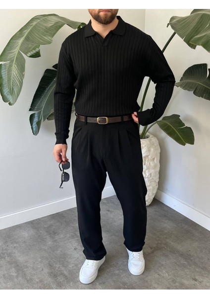 Bayaygun 6540 Polo V Pat Yaka Kazak_siyah