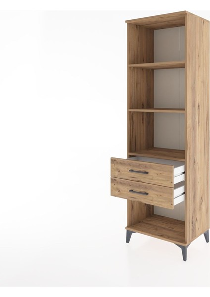 Hyperion Dolap 3 Raflı 2 Çekmeceli 60X44X195 Çam-Çam fırsatları