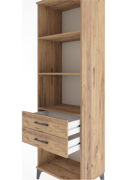 Hyperion Dolap 3 Raflı 2 Çekmeceli 60X44X195 Çam-Çam indirimleri