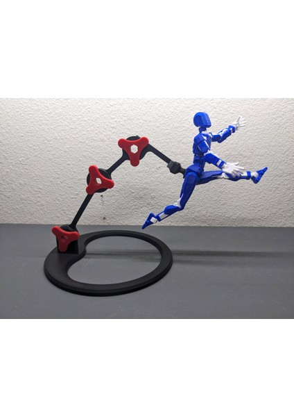 3D Figür Standı Dummy Stand Standart 14 cm Uyumlu 2 Renkli Pozisyon Verilebilir.