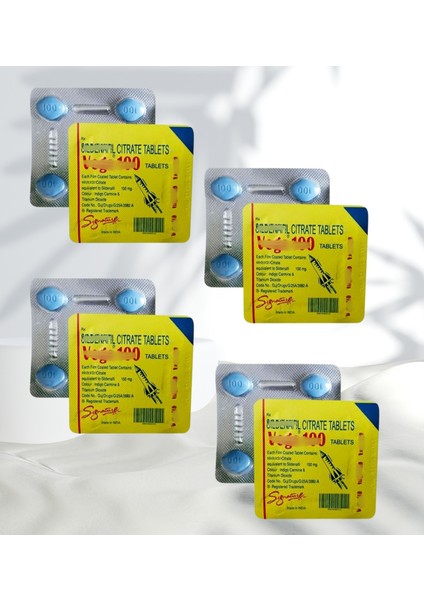VEĞA100MG 4'lü Tablet x 4 Dizi GEÇIKTIRICILI16 Hap Performansa Takviye Güc
