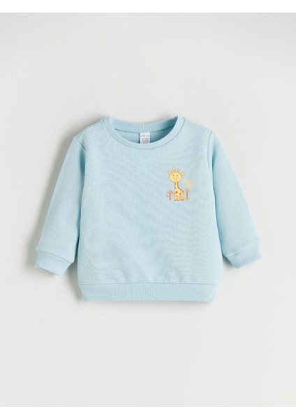 Yeni Sezon Bisiklet Yaka Erkek Çocuk Sweatshirt