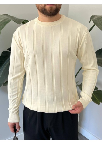 Bayaygun 6350 Fitilli Bisiklet Yaka Kazak_bej fiyatları