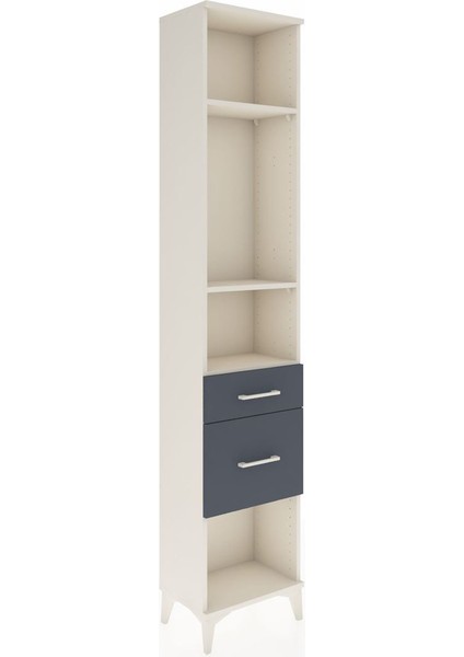 Arges Dolap 3 Raflı 2 Çekmeceli 44X30X221 Aytaşı-Antrasit fiyatları