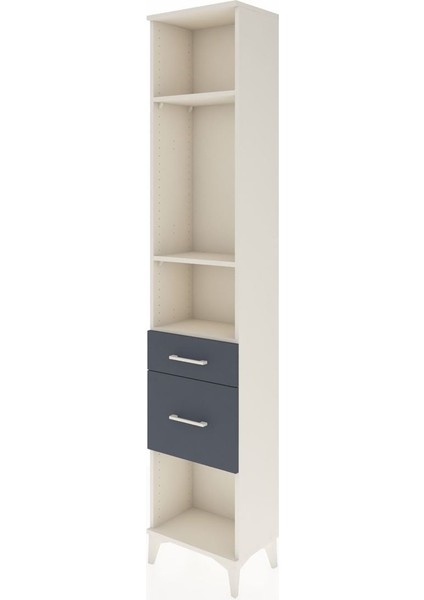 Arges Dolap 3 Raflı 2 Çekmeceli 44X30X221 Aytaşı-Antrasit modelleri