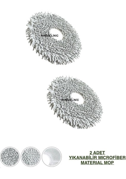 Roborock Qrevo Pro Yedek Mop 2 Adet