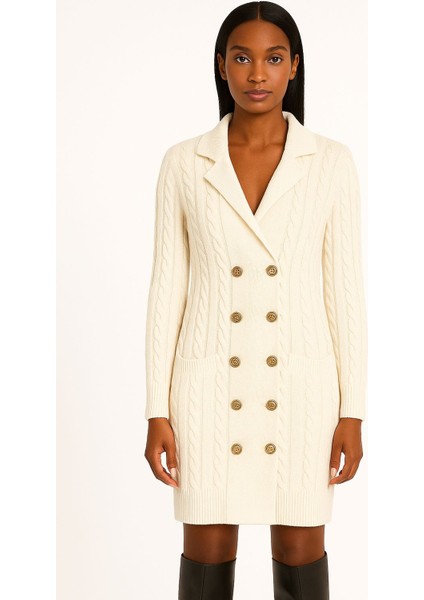 Triko Kruvaze Hırka Elbise