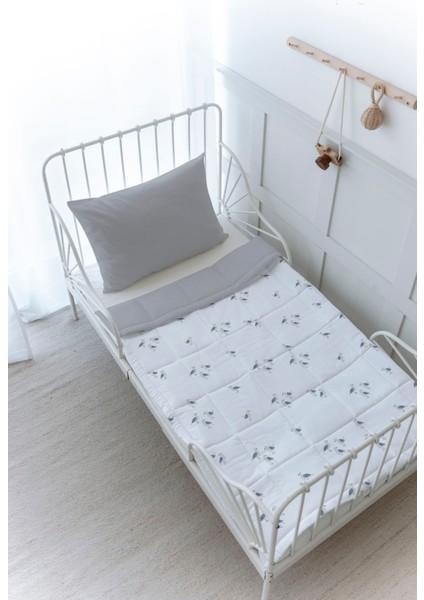 Organik Baskılı Bebek (100X150 Cm) Yorgan Seti - Iconic Serisi - Bird Sailor