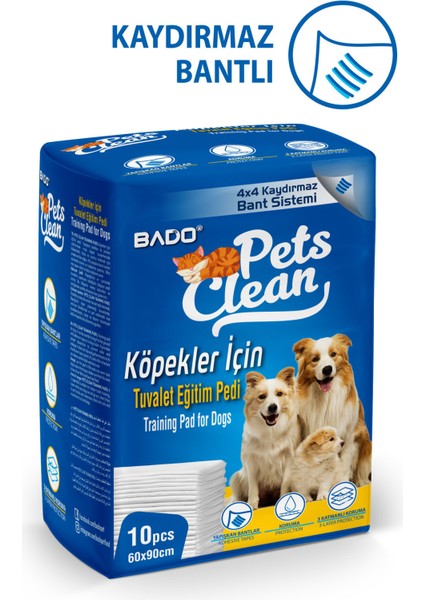 Yumuşak ve Konforlu Tuvalet Eğitim Pedi Seti 10'lu 60X90CM