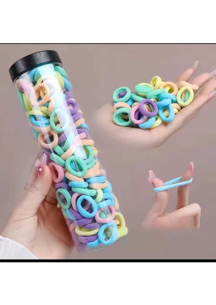 90 Adet Kutulu Lastik Toka Küçük Lastik Toka Küçük Toka Minik Toka Çocuk Tokası Bebek Tokası
