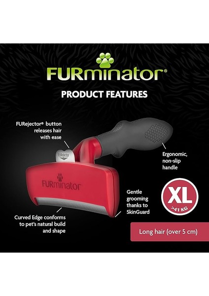 Furminator Uzun Tüylü Köpekler Için - Xlarge indirimleri
