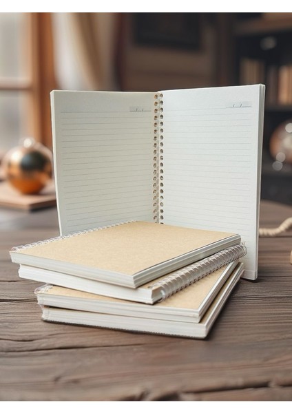 A5 Çizgili Kraft Defter | Vintage | Geri Dönüşüm Kağıt | 70 Yaprak (140 Sayfa) fiyatları