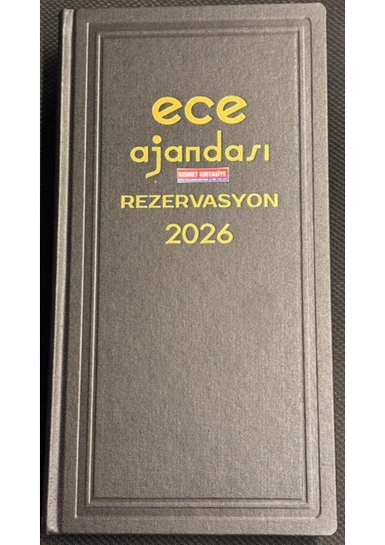 Ajandası Rezervasyon 2026 17X33 Avrasya Yeni (Kısmet-Kırtasiye)