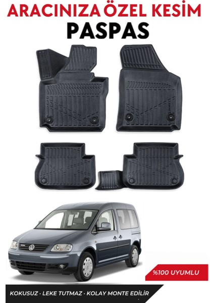 Volkswagen Caddy 2003 Model Bagaj Havuzu+Paspas Takımı Full Takım