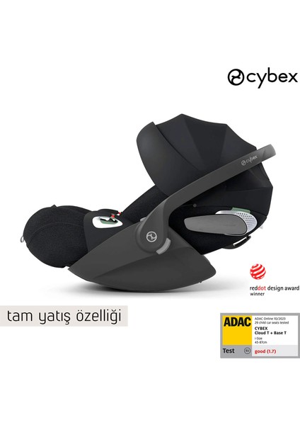 Eezy S Twist+2 (Magic Black) + Eezy Twist Adaptör + Cybex Cloud T Isize (Sephia Black)