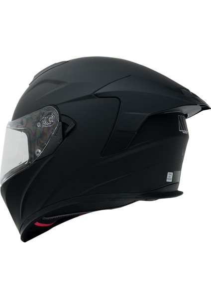 Gp My Helmet MKS001-MB Yarış Spoiler Güneş Vizörlü Şeffaf Full Face Motosiklet Kaskı M indirimleri