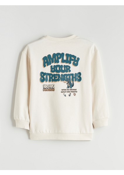 Yeni Sezon Bisiklet Yaka Baskılı Erkek Çocuk Sweatshirt fiyatları
