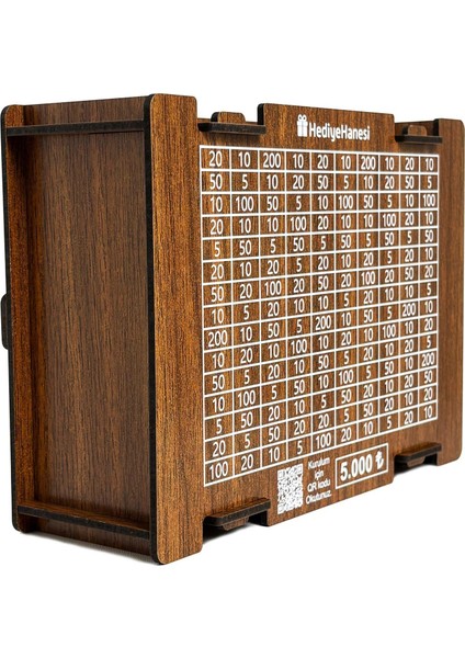 Parabox - 5.000TL Kumbara - Ahşap Para Biriktirme Hedef Kutusu - Hediyelik Ürünler modelleri