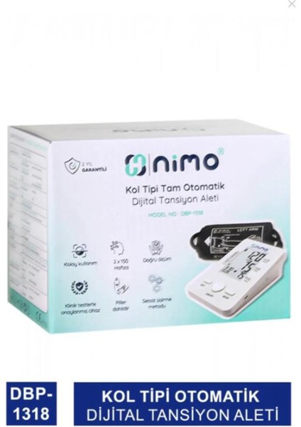 Kol Tipi Tam Otomatik Dijital Tansiyon Aleti DBP-1318