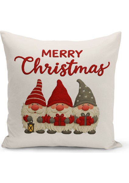Yılbaşı Serisi Çift Tarafı Dijital Baskılı Kırlent Kılıfı (Christmas Noel Cushion Cover)