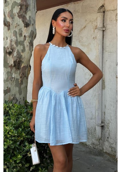 Galezzo Mini Elbise -Mavi modelleri