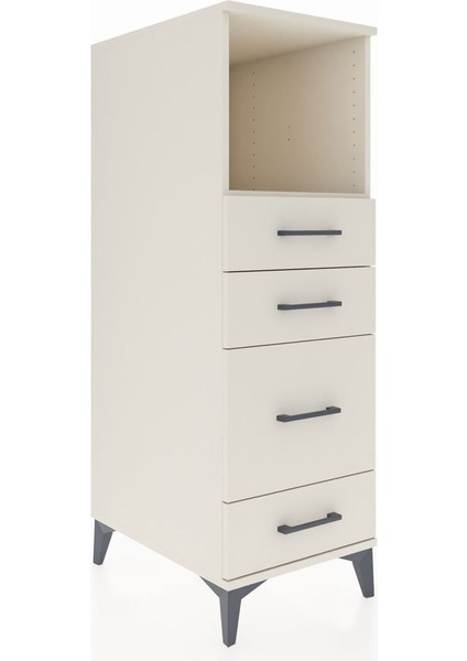 Kronos Dolap Tek Raflı 4 Çekmeceli 44X59X134 Aytaşı-Aytaşı fiyatları