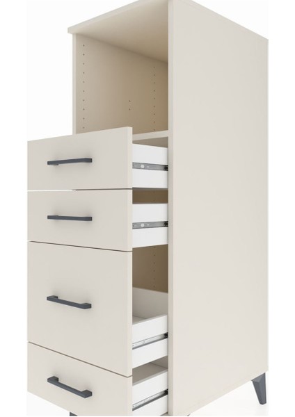 Kronos Dolap Tek Raflı 4 Çekmeceli 44X59X134 Aytaşı-Aytaşı indirimleri