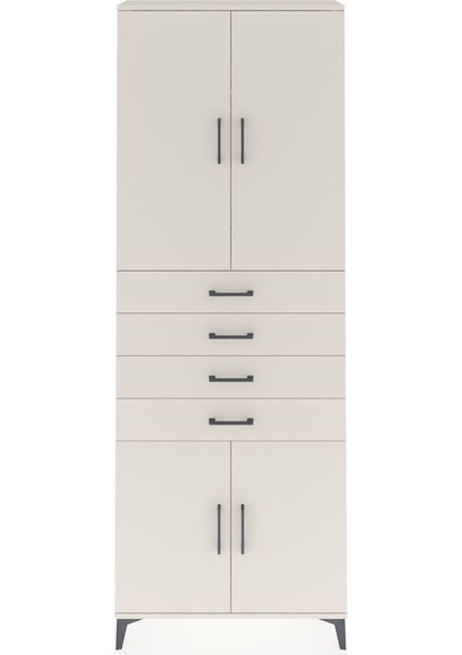 Arges Dolap 3 Raflı 4 Çekmeceli 4 Kapaklı 88X30X243 Aytaşı-Aytaşı