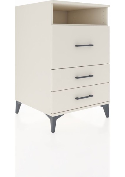 Kronos Komodin Tek Raflı 3 Çekmeceli 60X59X96 Aytaşı-Aytaşı fiyatları