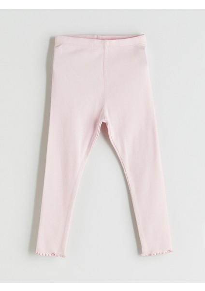 Yeni Sezon Beli Lastikli Kız Bebek Tayt