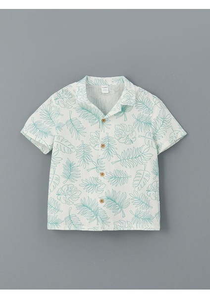 Yeni Sezon Rahat Kalıp Baskılı Erkek Çocuk Gömlek modelleri