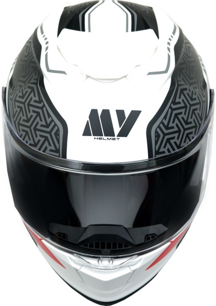 Gp My Helmet MKS002-WRB Güneş Vizörlü Şeffaf Çene Açılır Motosiklet Kaskı L fiyatları