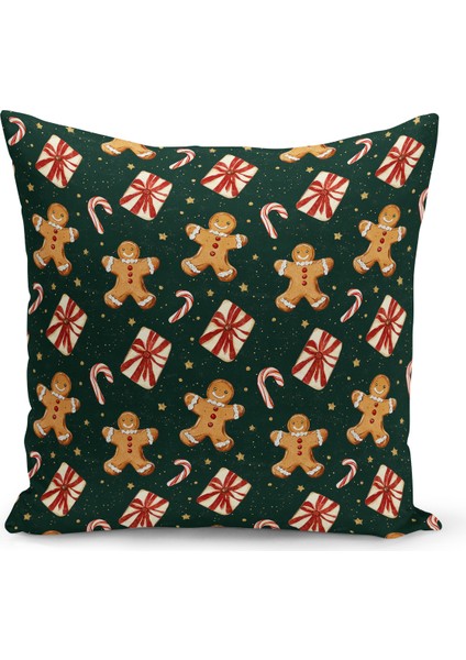 Yılbaşı Serisi Çift Tarafı Dijital Baskılı Kırlent Kılıfı (Christmas Noel Cushion Cover)