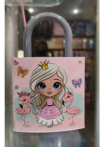 Kilit Şeklinde Büyük Boy Dekoratif Metal Kumbara AD14452