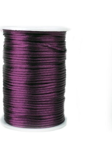 Floş Ip 2 mm Koyu Mürdüm Renk 1 Makara