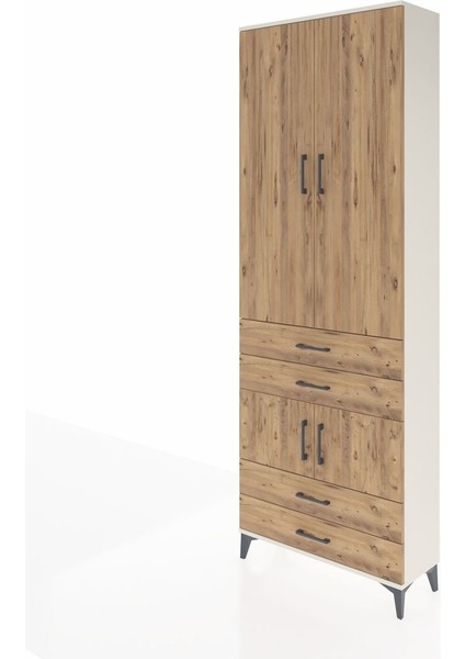 Arges Dolap 5 Raflı 4 Çekmeceli 4 Kapaklı 88X30X243 Aytaşı-Çam modelleri
