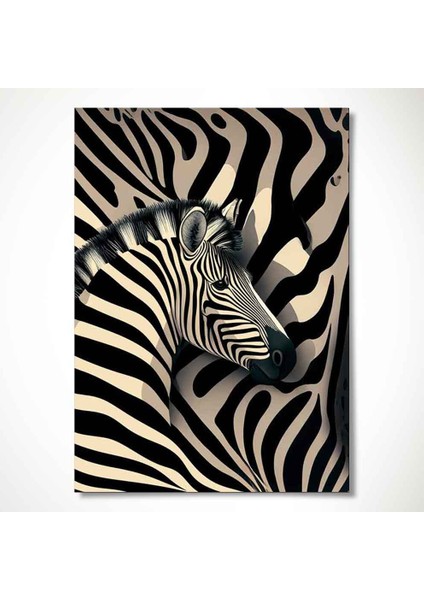“zebra Portresi – Siyah Beyaz Modern Sanat Tablosu” fiyatları