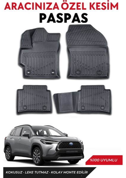 Toyota Corolla Cross 2023-2024-2025 Model Bagaj Havuzu+Paspas Takımı Full Takım