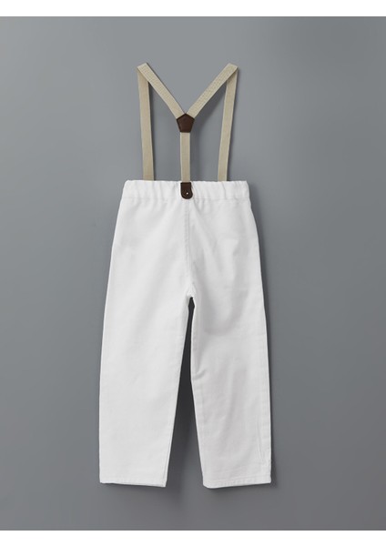 Yeni Sezon Beli Lastikli Askılı Erkek Çocuk Pantolon fırsatları