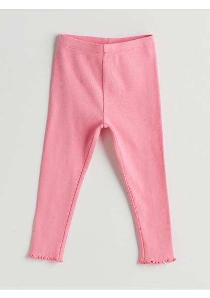 Yeni Sezon Beli Lastikli Kız Bebek Tayt