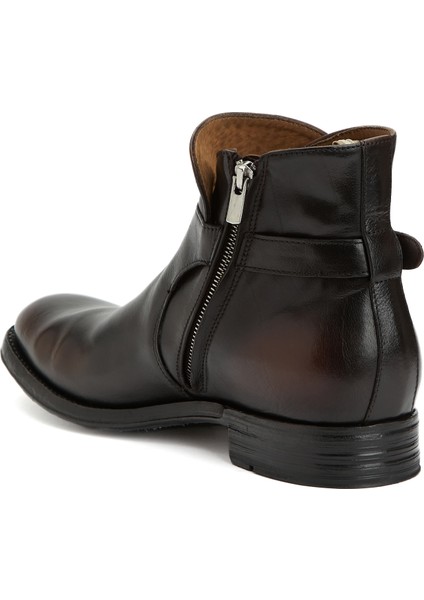 Balance Koyu Kahverengi Erkek Deri Bot modelleri