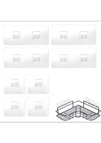10 Adet Süper Güçlü Kendinden Yapışkanlı Raf Çerçeve Tutucu Kanca Askı fırsatları