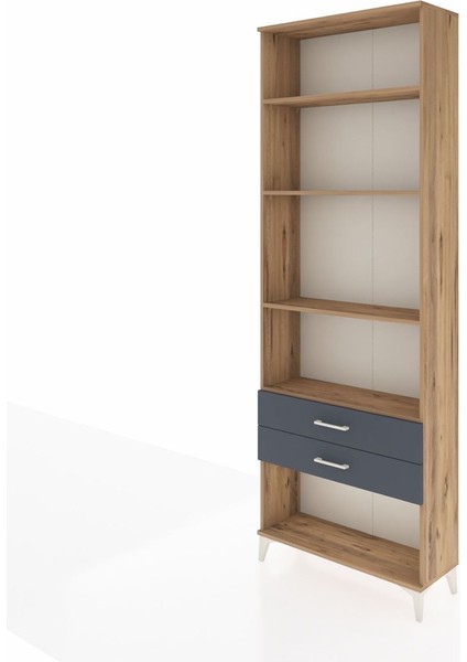 Arges Dolap 4 Raflı 2 Çekmeceli 88X30X243 Çam-Antrasit modelleri