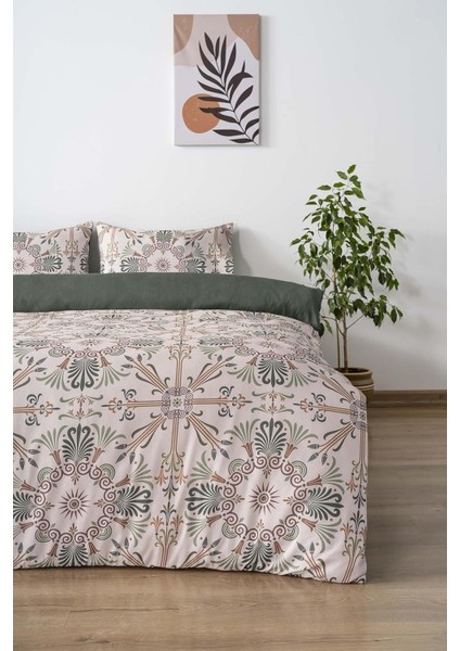 Çift Kişilik Nevresim Takımı Pamuklu Desenli Etnik Saray 200X215 cm