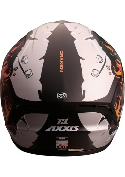 Axxıs Draken Baker Siyah-Gri-Kırmızı Fullface Kask (Siyah+Şeffaf Camlı) modelleri