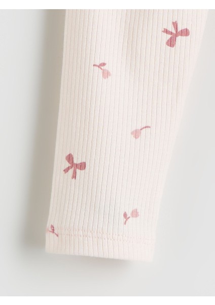 Yeni Sezon Beli Lastikli Baskılı Kız Bebek Tayt fiyatları