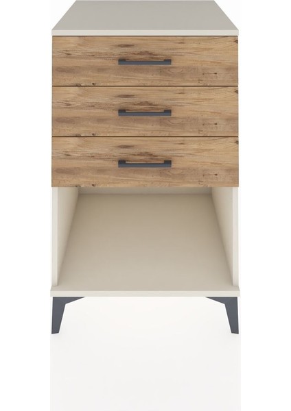 Kronos Komodin 3 Çekmeceli 60X59X96 Aytaşı-Çam