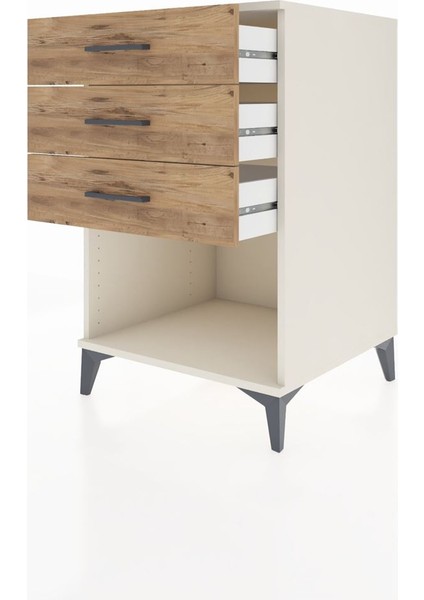 Kronos Komodin 3 Çekmeceli 60X59X96 Aytaşı-Çam fırsatları