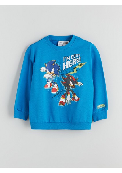 Yeni Sezon Sonic Baskılı Erkek Çocuk Sweatshirt